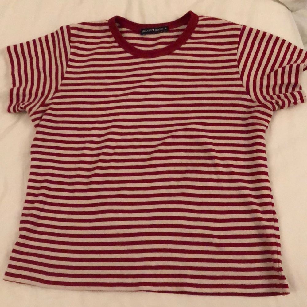 brandy melville striped t shirt